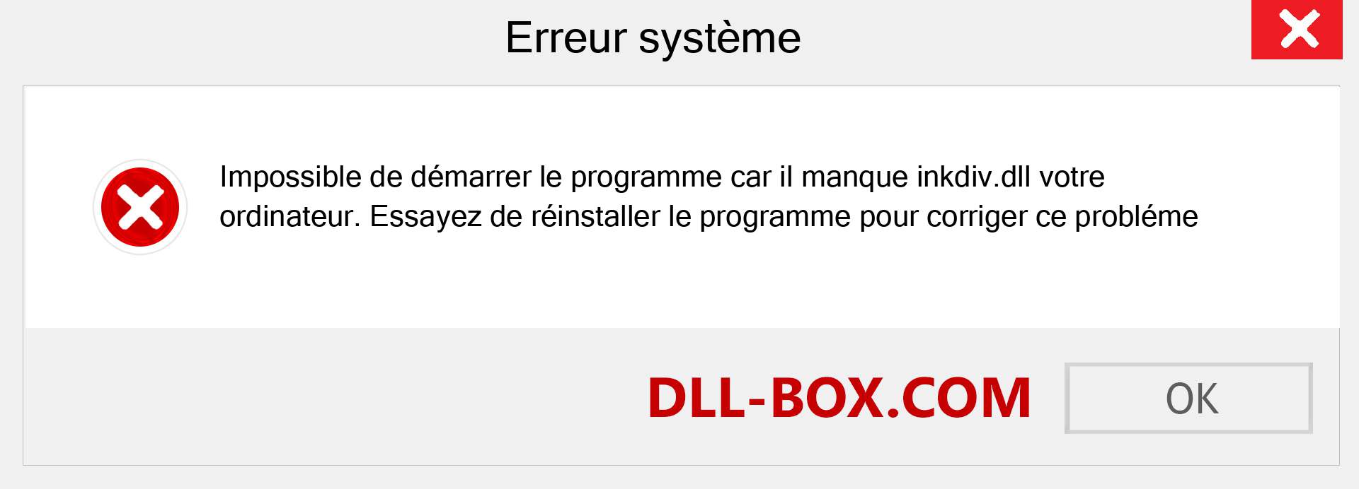 Le fichier inkdiv.dll est manquant ?. Télécharger pour Windows 7, 8, 10 - Correction de l'erreur manquante inkdiv dll sur Windows, photos, images